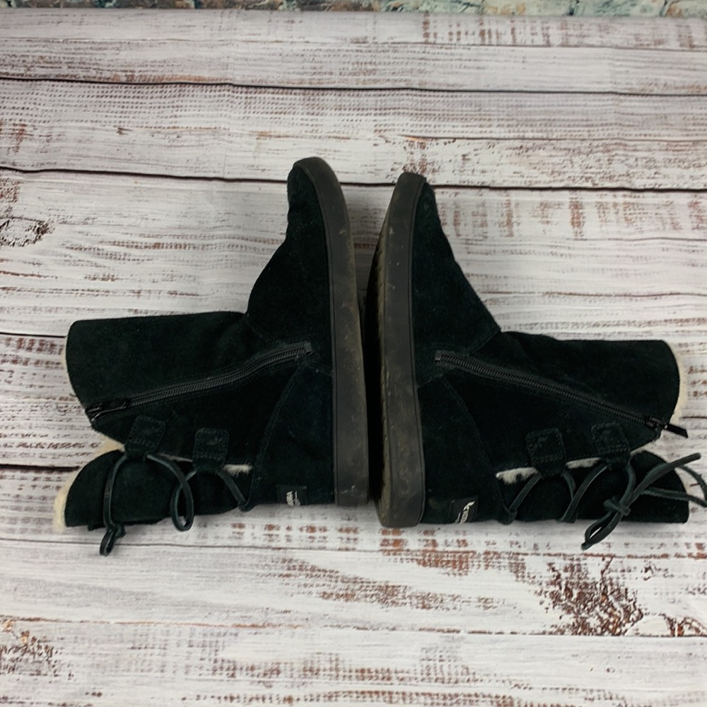 Koolaburra by UGG black boots zip and tie sz 7 - Picture 7 of 10